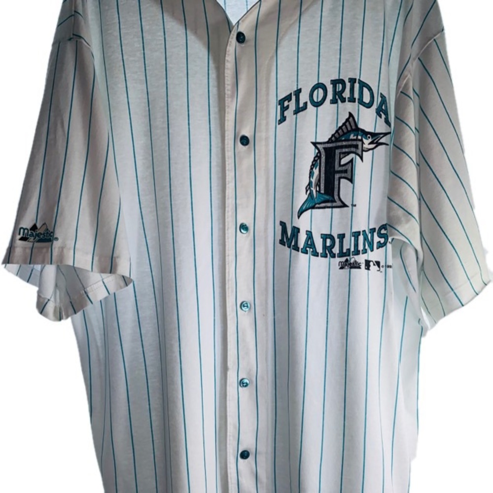 Florida Marlins Pinstriped Majestic Jersey